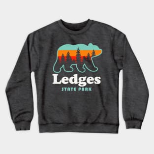 Ledges State Park Iowa Camping Hiking Trails Bear Crewneck Sweatshirt